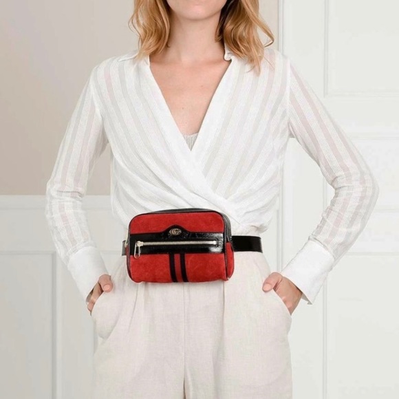 Gucci Small Ophidia Suede Belt Bag - Picture 4 of 14
